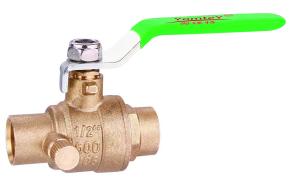 Quality YomteY LF Brass Ball Valve CxC with Drain wholesale
