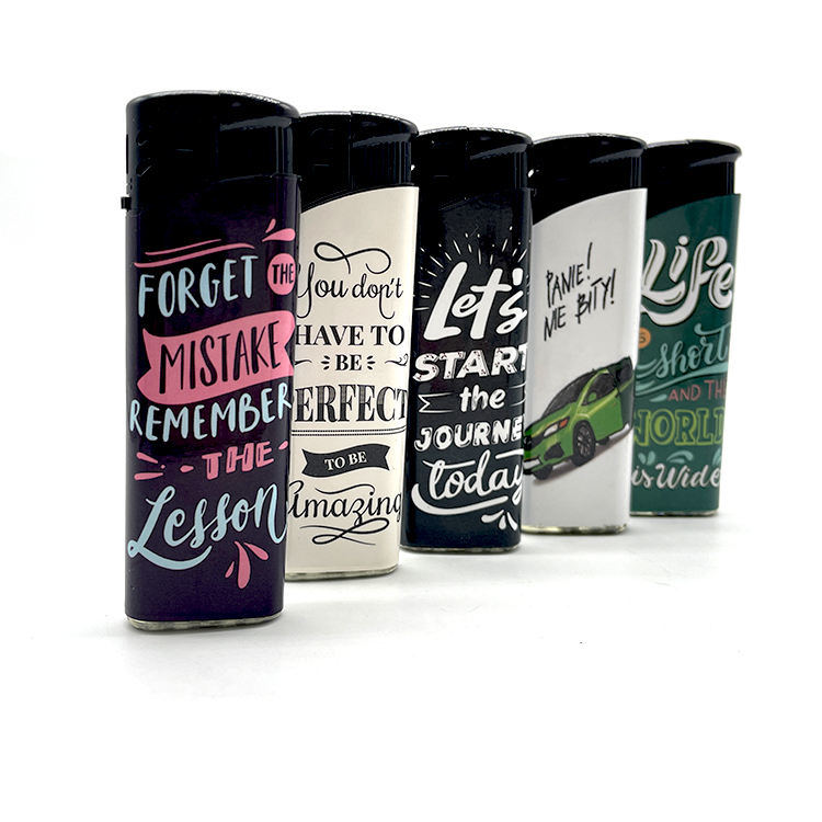 Dongyi Fashion High Quality Customized Sign Plastic Gas Europe Lighter