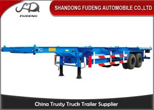Quality Two Axle 8 Tires 30 Ton 40 Feet Chassis Container Trailer Skeletal Semi Trailer wholesale