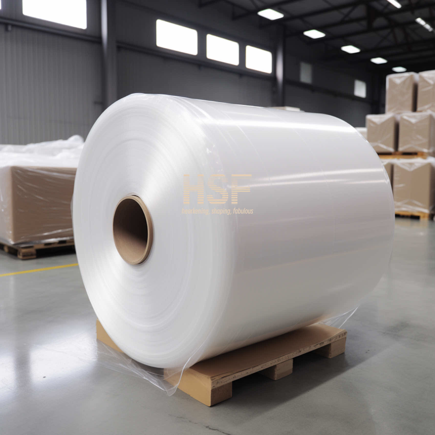 50uM Translucent White Monoaxially Oriented Polyethylene Film For Packaging