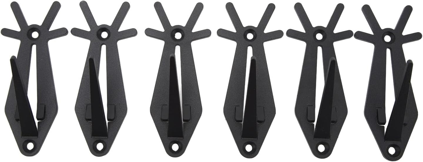 Easy to Install European Mount Skull Hanger for Indoor and Outdoor Display Black Finish