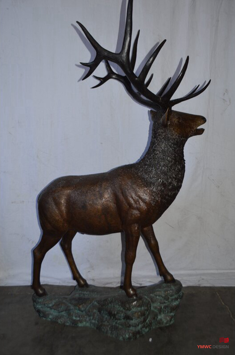 Custom Print Method Life-Size Bronze Animal Sculpture for Customized Requirements