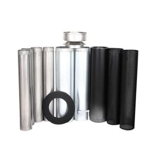 Quality Ceiling Class A Double Wall Chimney Pipe Fireproof Silver Metal Color Without Insulation wholesale