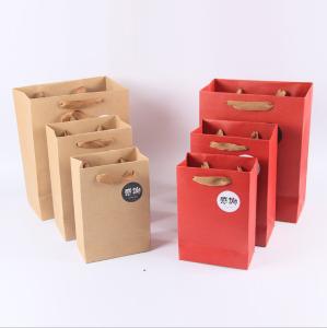 Quality Cardboard Paper Kraft Shopping Paper Bags With Handles Custom Logo Printed wholesale