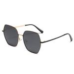 Personalized Polygonal Metal Frame Sunglasses Eye Protection OEM