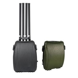 Quality Backpack Drone Frequency Blocker 900M GPS 2.4G 5.8G Military Signal Jammers wholesale