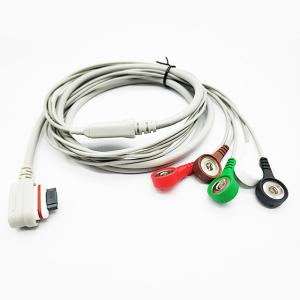 Quality IEC AHA Snap Clip Holter ECG Cable GE SEER Light 5 7 10 Leads wholesale
