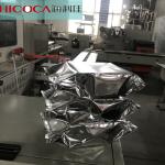 Three Servo Motor Snack Food Packaging Machine Upper Film Feeding Gusset