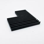 Aluminum CNC Machining Parts Black Anodized Heatsink For Greenhouse Planting LED