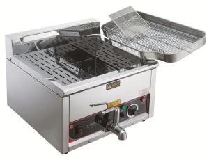 Quality Food Stainless Steel Natural Gas Deep Fryer 15L Large Capacity wholesale