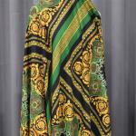 OEM Island Printed Dress Material Fabric 100% Polyester Clothing