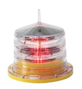 Quality Red Low Intensity Solar Powered Aviation Obstruction Light wholesale