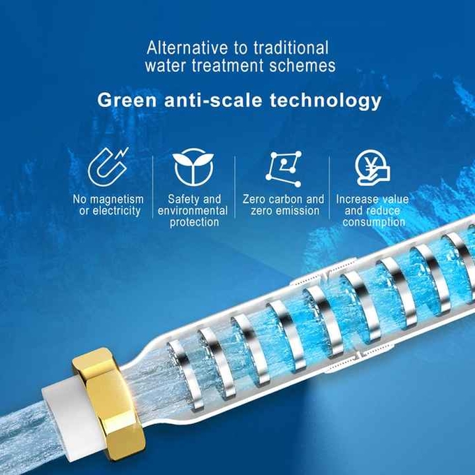 Whole House SAAS Material High Efficiency Water Descaler Scale Inhibitor Central Water Softener 0