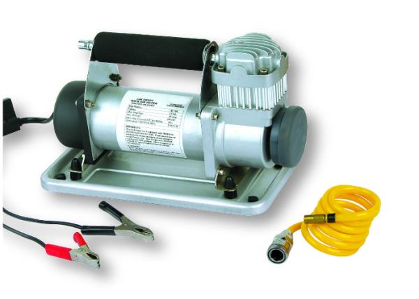 Heavy Duty Car Air Compressor metal For OffRoad Truck 4x4 High Pressure Silver