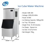 70kg Professional Stainless Steel Commercial Ice Cube Block Maker 814W Ice