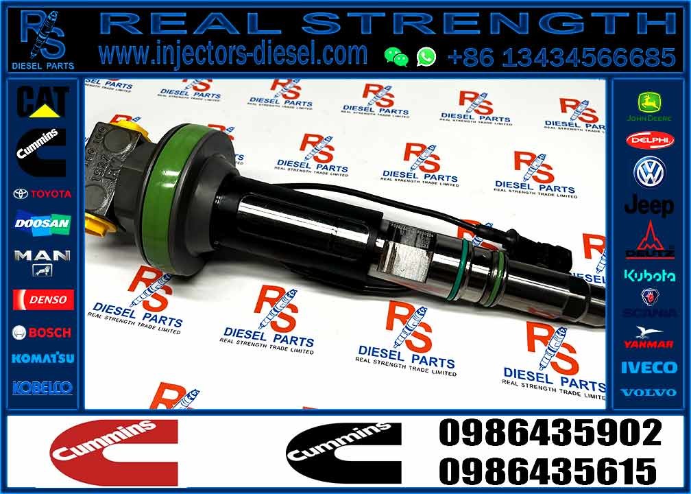 Common Rail Diesel Fuel Injector 0986435902 For Cummins QSK19 QSK38 QSK60