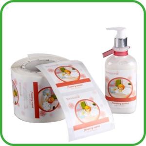 Quality Recycled White Plastic Sticker Labels Labels For Cosmetic Beauty wholesale
