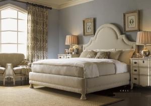 Quality top quality America style fabric soft king bed furniture wholesale