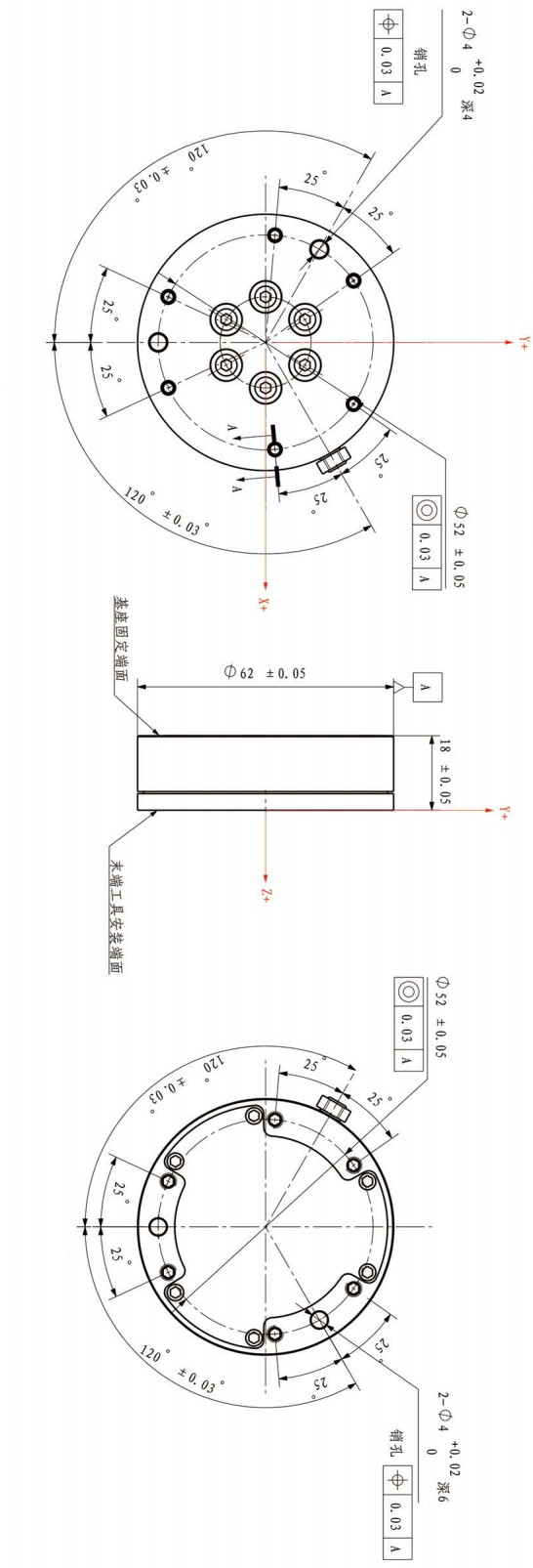 0.1% 150n Multi Axis Load Cell Rs422 Weight Cell Sensor