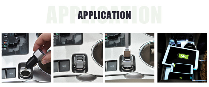 Fast Charging Bluetooth USB Charger / Dual Usb Port With Retractable Cable
