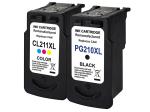One Set Remanufactured Ink Cartridges , Replacement Canon PG 210XL CL 211XL