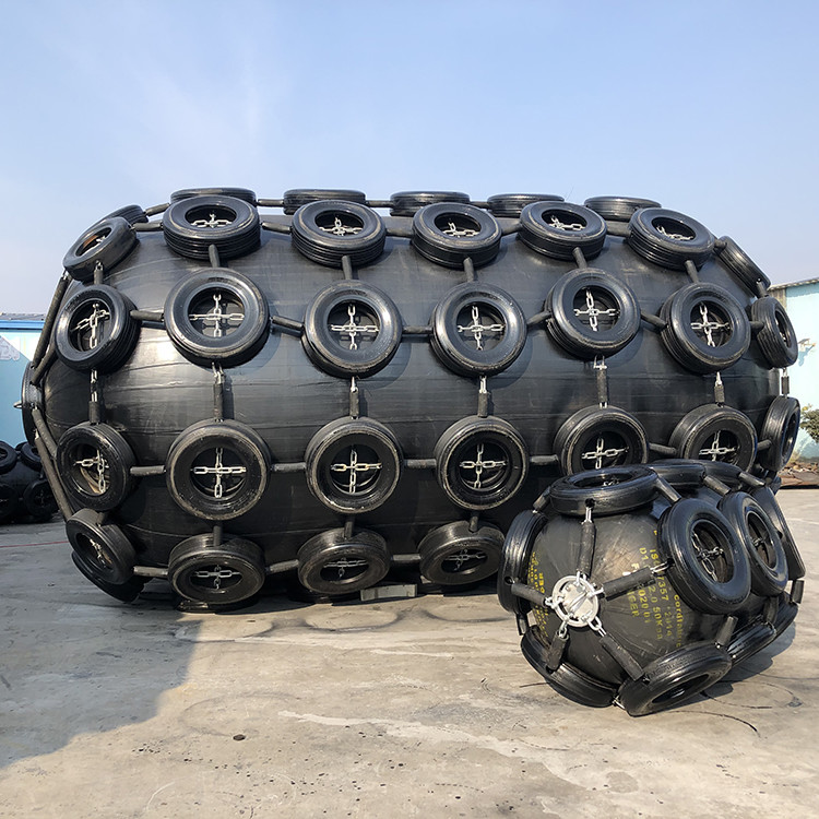 STS STD Ship Pneumatic Rubber Fender Marine Yokohama Henger With Chain Tires Net
