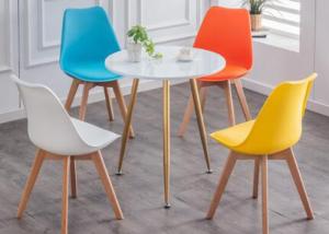 Quality Beech Modern Restaurant Chairs , Waterproof PP Seat Modern Wood Chair wholesale