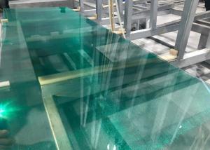Quality Green Ghost Color Wire Mesh Laminated Glass Flat Shape wholesale