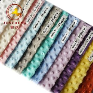 Quality 360gsm top quality various color minky dot fabric wholesale wholesale