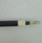 Outdoor Aerial Fiber Optic Cable ADSS 100m Span Single Mode All Dielectric 24