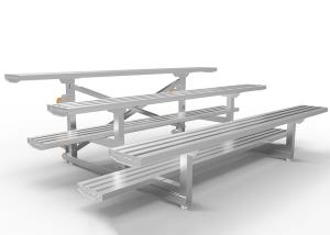 Quality Pneumatic Wheels Outdoor Bleacher Seating Single / Double Foot Plank Easy Assembly wholesale