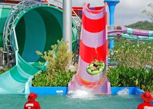 Quality Large Outdoor Water Park Fiberglass Slide Commercial Playground Equipment wholesale