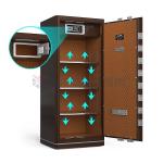 Solid Steel fireproof home safe box With Smart Fingerprint Lock And Inner