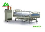 Three Wave Lifting Medical Hospital Bed Equipment With Wheel Multifunction