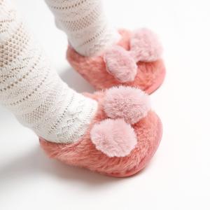 Quality Promotion fur upper Soft sole lovely bowknot party toddler girl baby sandals wholesale