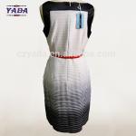 Women print latest casual design loose a line women's clothing sexy dress