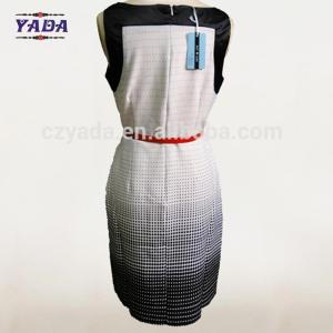 Quality Women print latest casual design loose a line women's clothing sexy dress wholesale