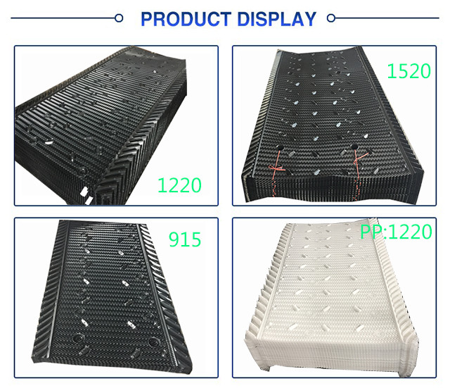 1220mm PVC Cooling Tower Fill Material Fill Media In Cooling Tower Drift Eliminators