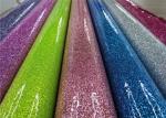 Colorful Party Decoration Glitter Pvc Fabric 0.35mm Thickness For Sewing Bags
