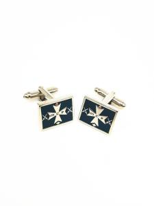 Quality Mens Enamel Cufflinks Customized Size Metal Plating Gold Novelty Cufflinks wholesale