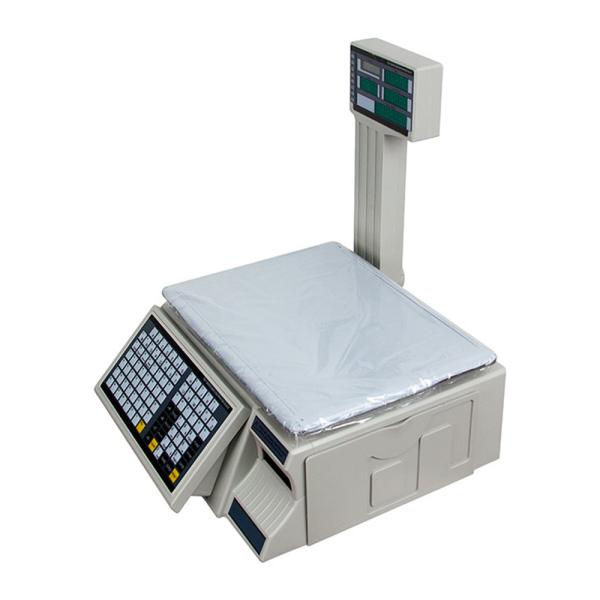 30kg Touch Screen 65MHz Cash Register Scales / Barcode Label Printing Scale For
