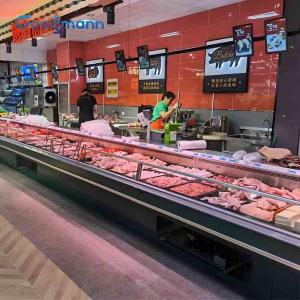 Quality No Door Meat Display Freezer 0 - 5 ℃ Food Cold Storage Butcher Fridge wholesale