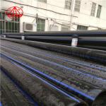 Black PN6 HDPE Water Supply Pipe SDR26 Customized Diameter ISO4427