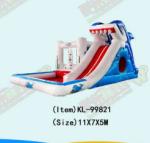 Aldult Outdoor Rental Inflatable Large Water Slides With Bouncy