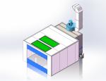 Naturally Intake Air Spray Booth Water Curtain Filter Furniture Industrial
