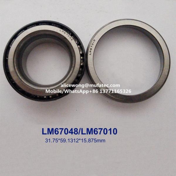 LM67048/LM67010 LM67048/10 Taper Roller Bearings 31.75x59.1312x15.875mm for
