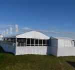 Glass Wall Polygon Tent UV Resistant Roof Top With Starry Lights