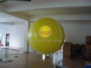 Quality Yellow Full Digital Printed Sport Tennis Ball Balloons with 170mm Tether Points for Party wholesale