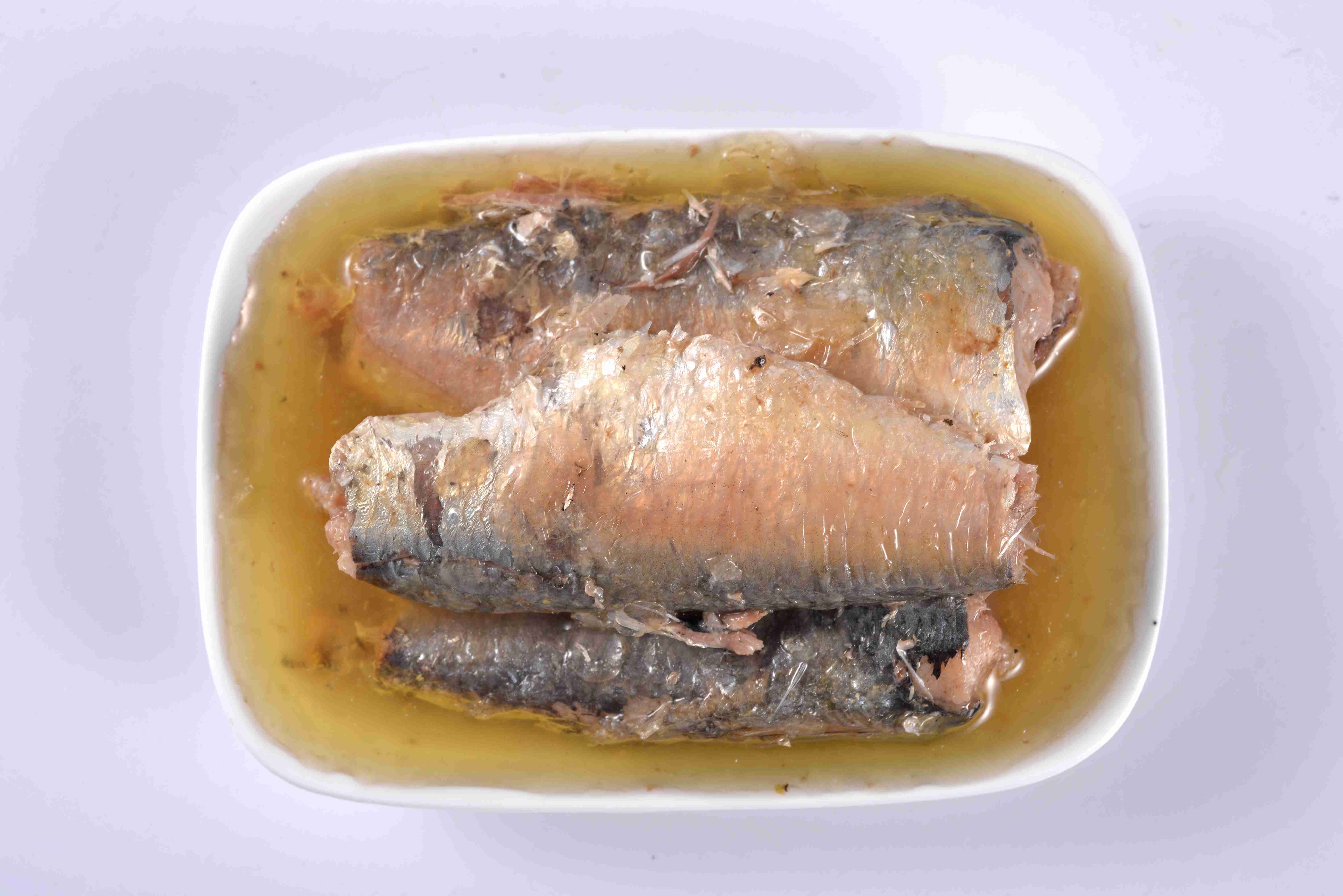 Easy Open Lid Canned Sardines Fish Private Label KOSHER Certification