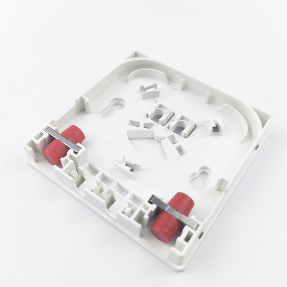 5 2 Cores FC UPC Plastic Fiber Optic Faceplate Socket Panel for Network Equipment ODN